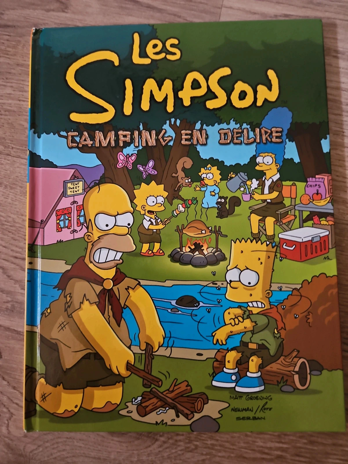 BD Les Simpson. Camping en délire